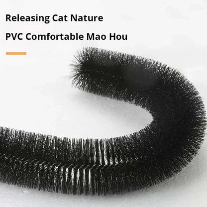 Cat Toy Arch with Massage Brush and Scratching Pad