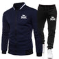Men's Casual Spring and Autumn Zipper Jacket Set