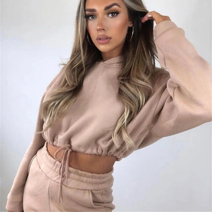 Women's Oversized Hoodie and Sweatpants Tracksuit