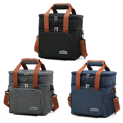 Portable Insulated Lunch Bag Oxford Cloth Waterproof
