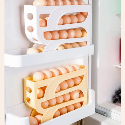 Automatic Egg Roller Rack Space Saving Plastic Organizer
