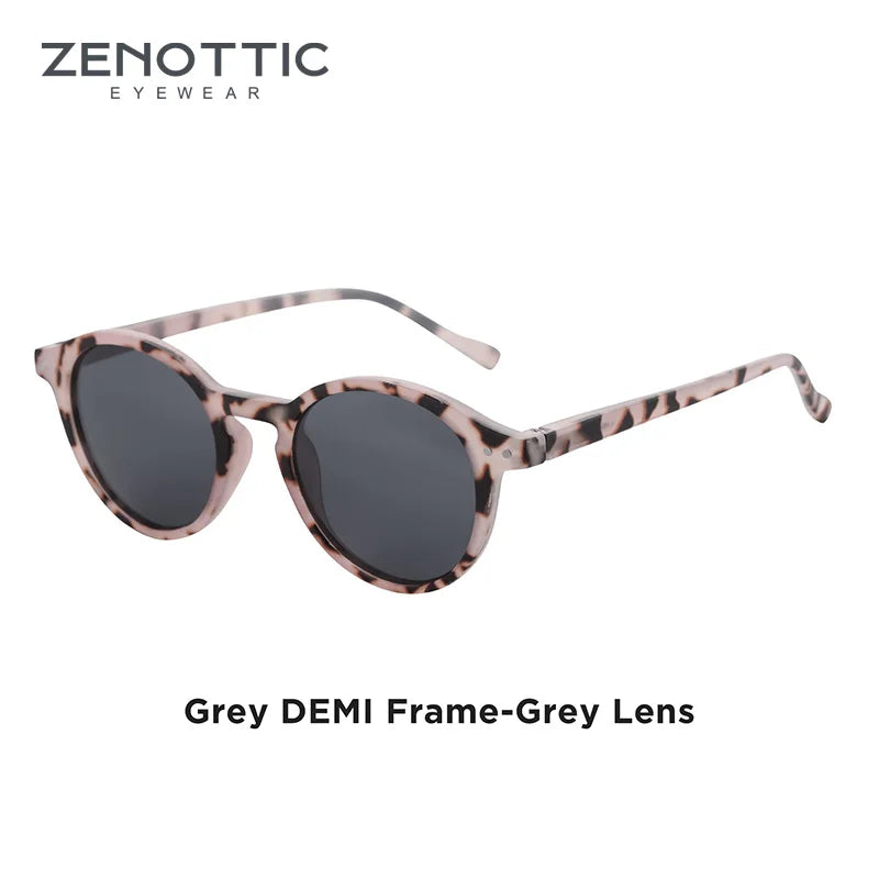 ZENOTTIC Retro Circular Polarized Sunglasses S Size