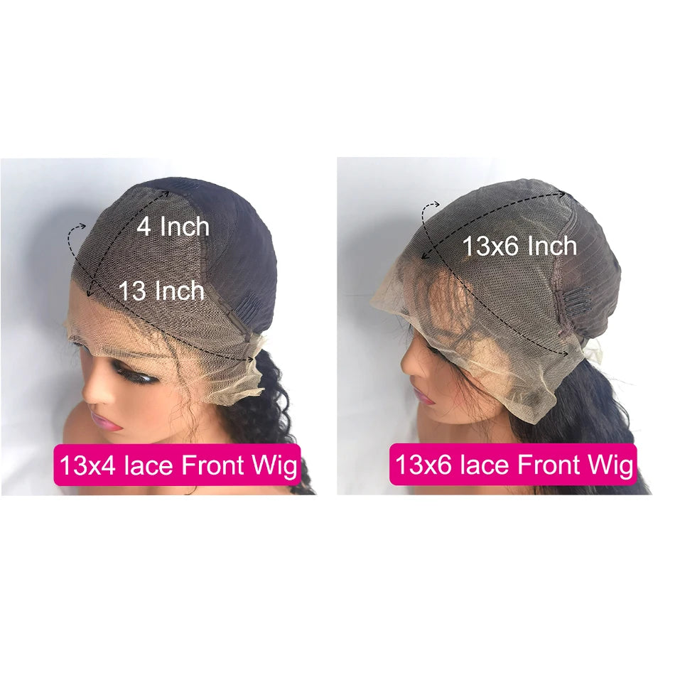 40 Inch Body Wave Human Hair Lace Front Wig