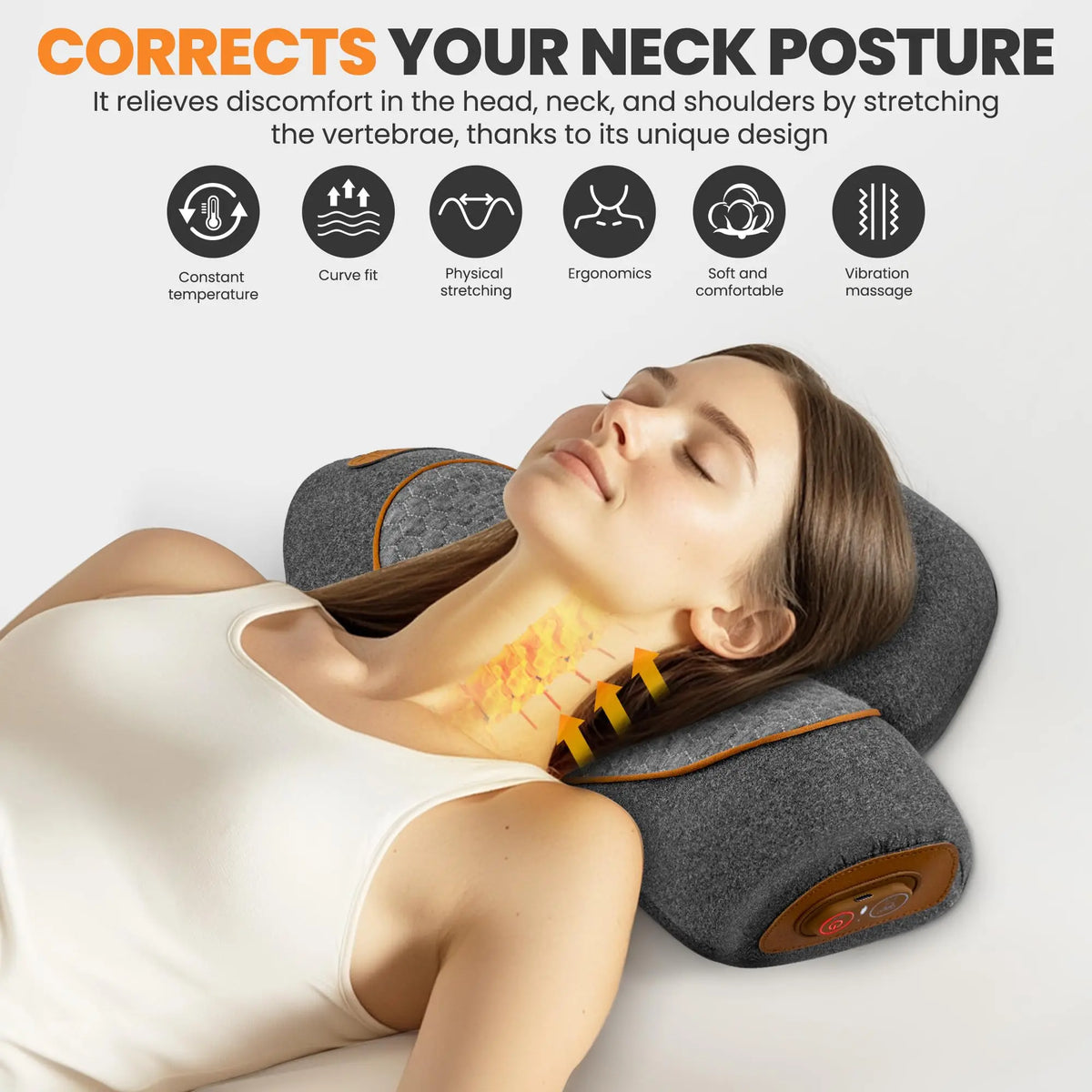 Heated Neck Massage Pillow