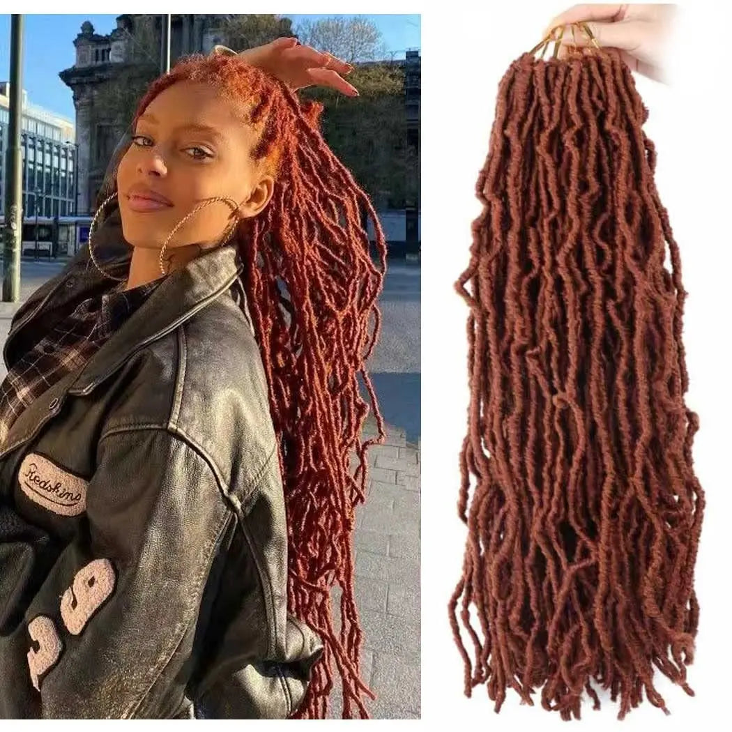 8Pcs 24 Inch Black Synthetic Dreadlock Extensions