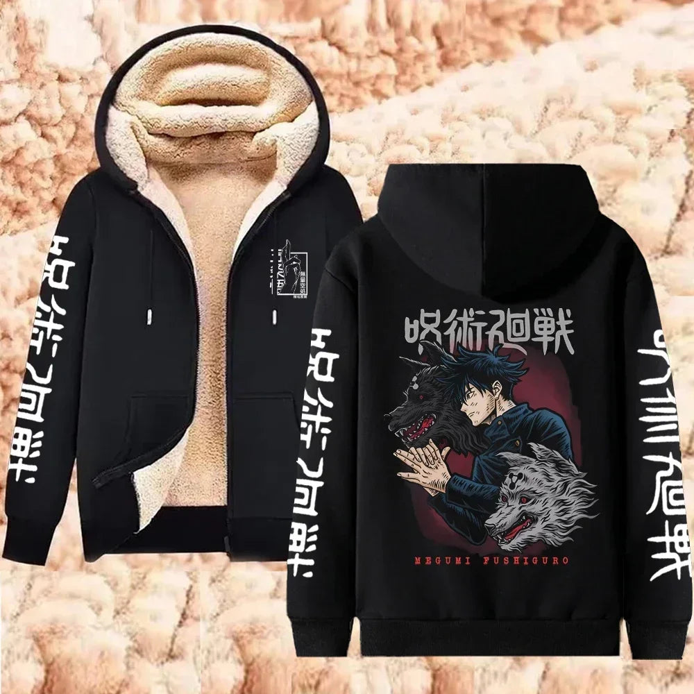 Jujutsu Kaisen Gojo Satoru Zipper Jacket Casual Hoodie