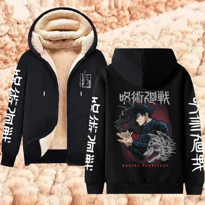 Jujutsu Kaisen Gojo Satoru Zipper Jacket Casual Hoodie