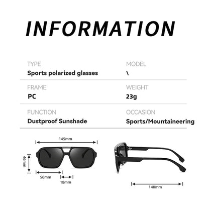 Polarized Square Sunglasses for Men and Women