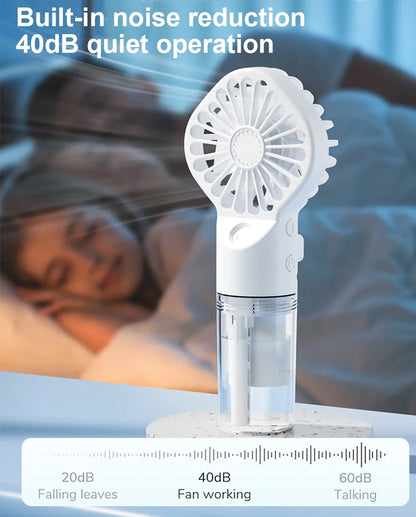 Portable Mini USB Rechargeable Humidifier Fan