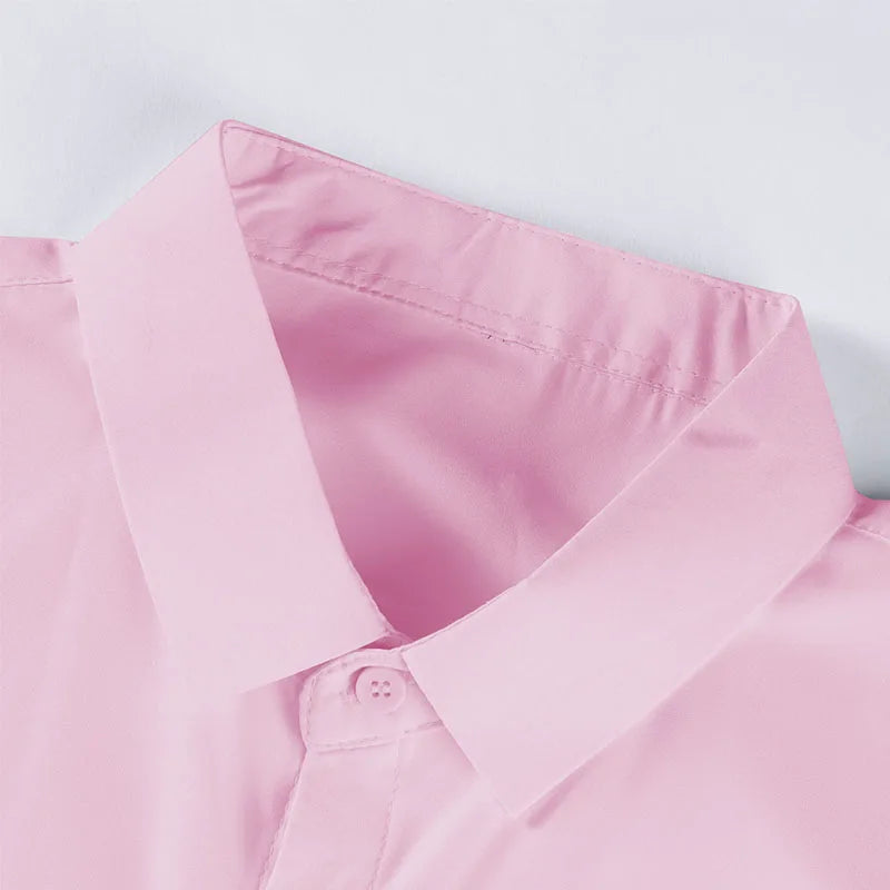 Men's Casual Short Sleeved Shirt Polyester Blend