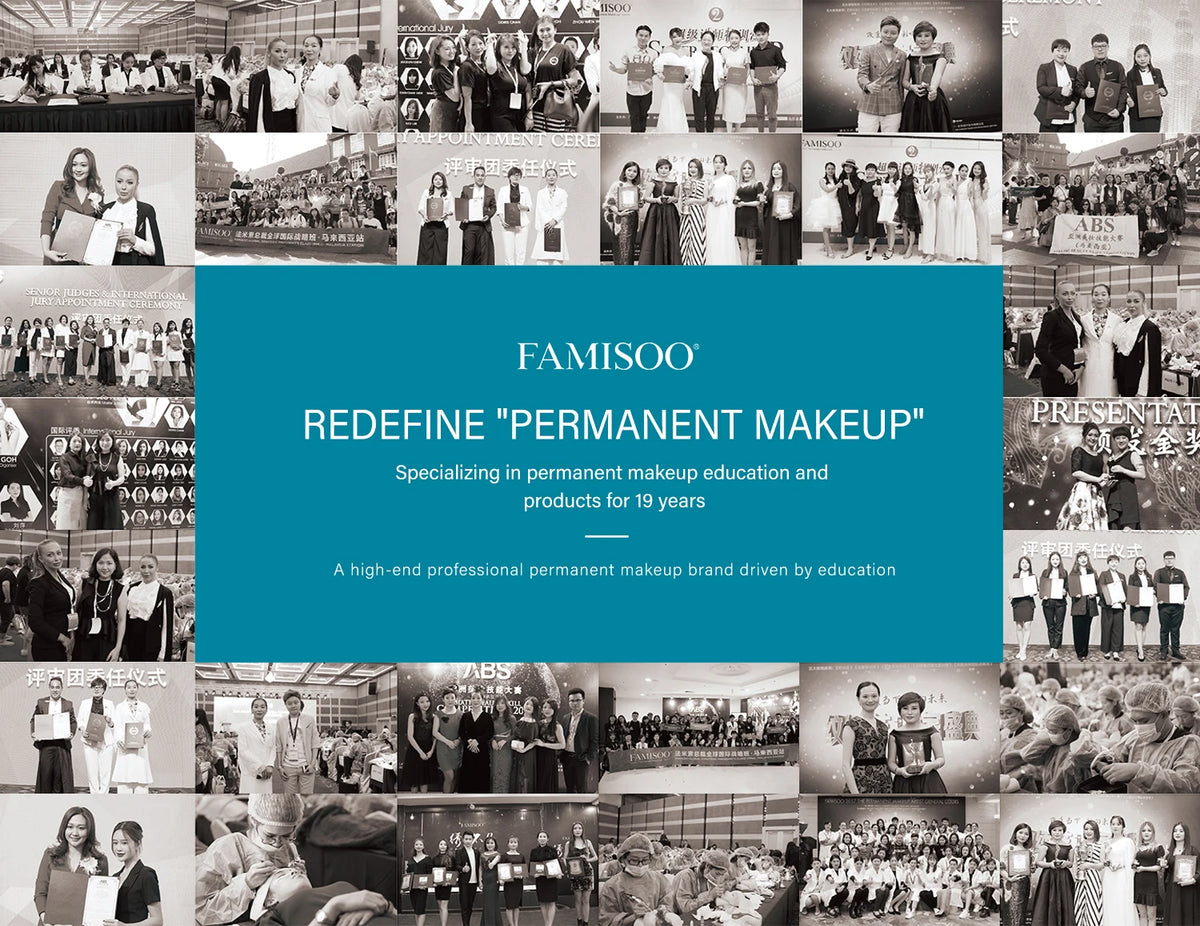 FAMISOO 5ML Permanent Makeup Pigment for Lips and Eyebrows