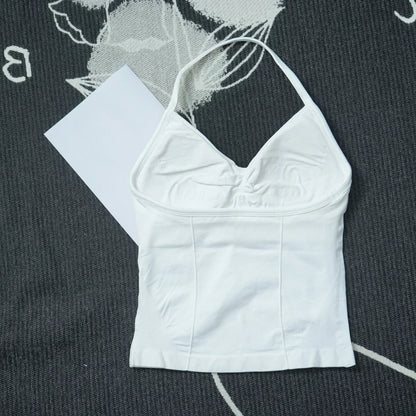 Seamless Lace-Up Bra and Shorts Yoga Set for Women