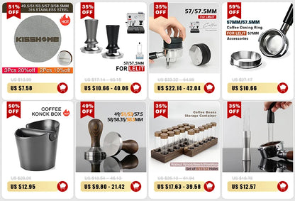 Coffee Knock Box Black ABS with Detachable Knock Bar