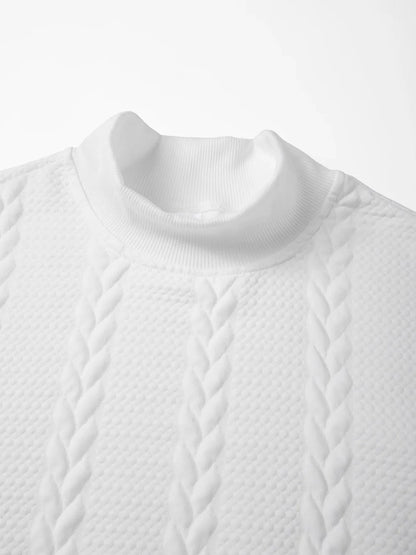 Thick Knitted Turtleneck Sweater for Men