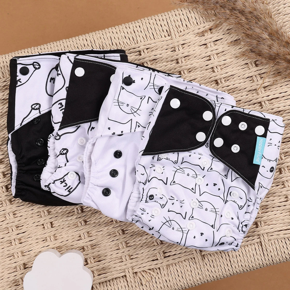 Happyflute Eco-Friendly Cloth Diaper Set for Babies