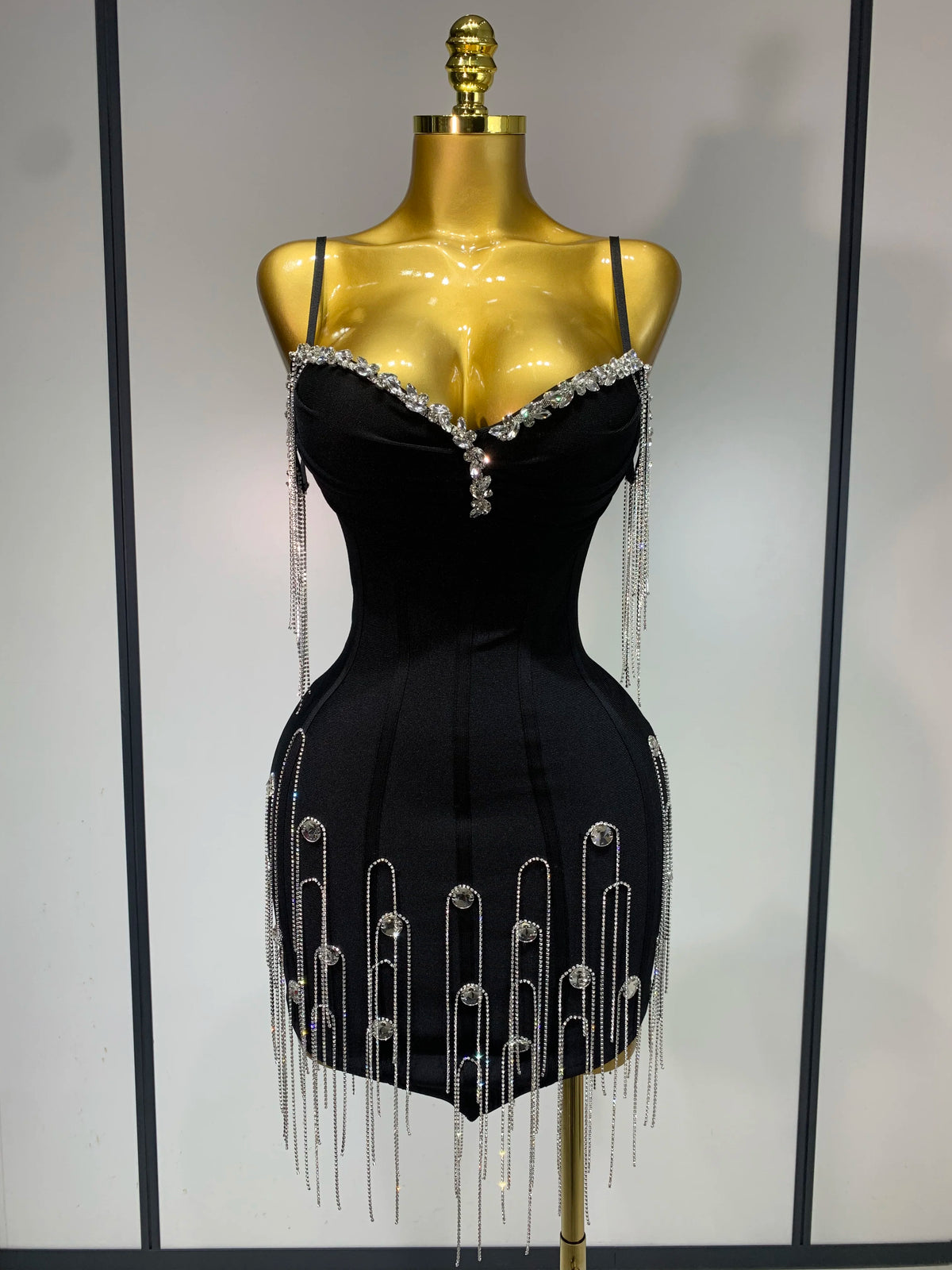 Backless Spaghetti Strap Bodycon Dress for Women