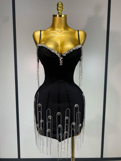 Backless Spaghetti Strap Bodycon Dress for Women