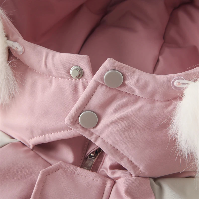 Children's Waterproof Hooded Ski Suit for Winter