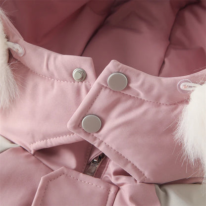 Children's Waterproof Hooded Ski Suit for Winter