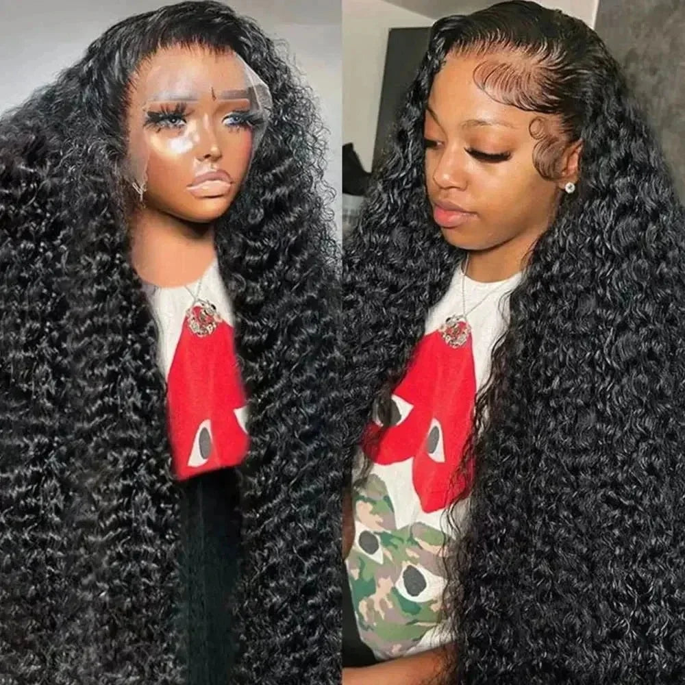 40 Inch 13x6 Deep Wave Lace Frontal Wig Human Hair