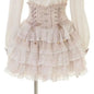 Japanese Sweet Lolita Mini Skirt Women Retro Lace Skirt