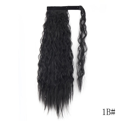 Long Straight Clip-in Ponytail Hair Extension Black