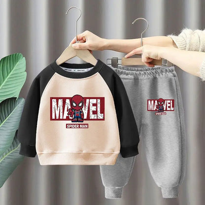Children's Cartoon Pullover Sweatshirt Set