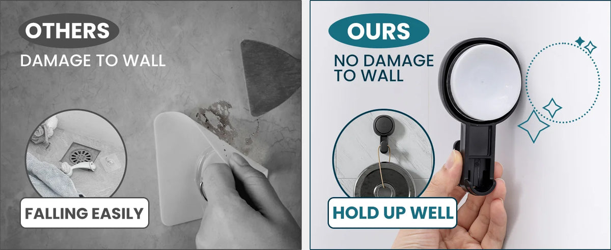 TAILI Heavy Duty Suction Cup Hooks 4pcs for Bathroom Kitchen
