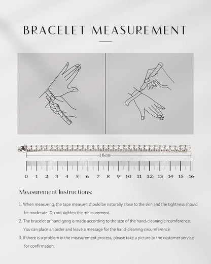 Moissanite Tennis Bracelet Round Cut 925 Silver White Gold