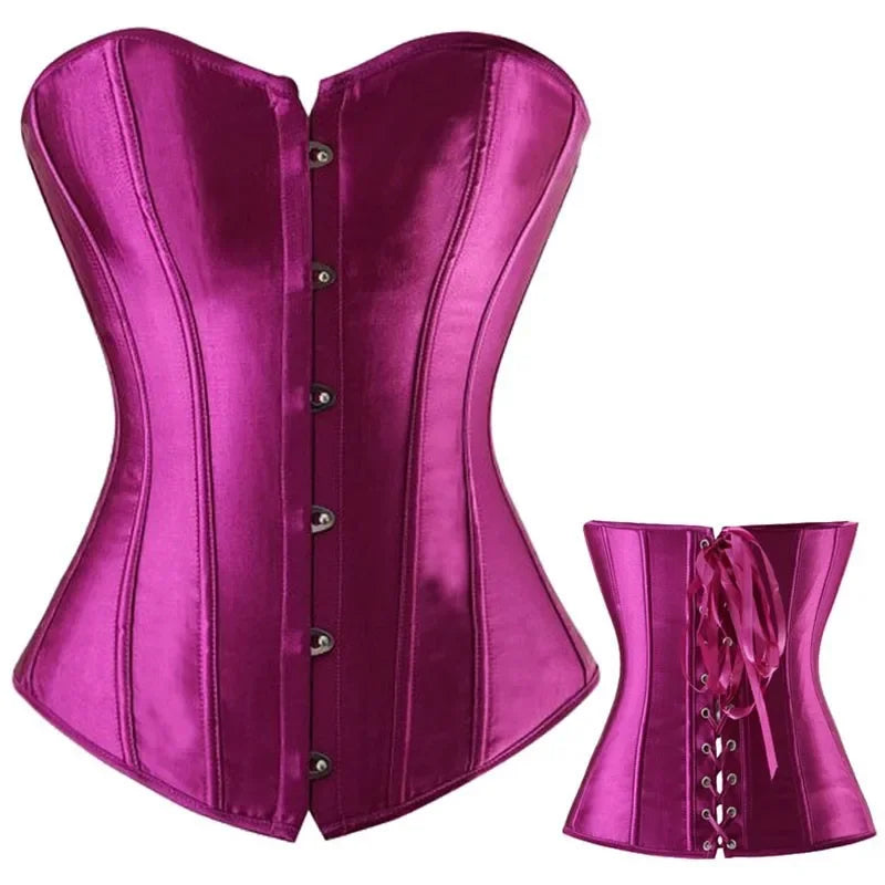 Gothic Lace Up Corset Shapewear for Women