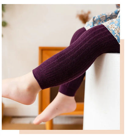Cotton Stretch Baby Leggings with Side Stripe