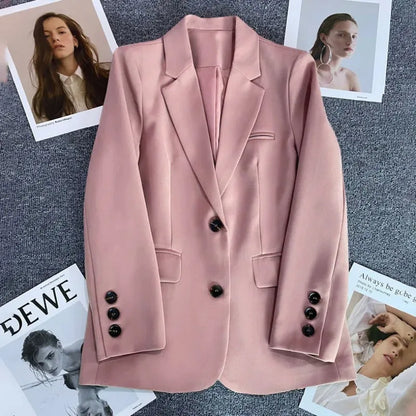 Elegant Long Sleeve Blazer Coat for Women