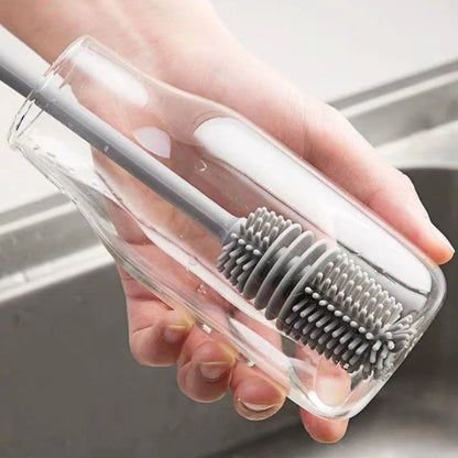 Silicone Long Handle Bottle and Cup Cleaning Brush