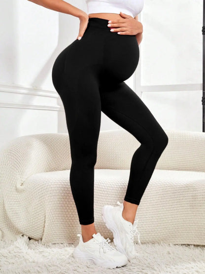 High Waist Maternity Leggings with Belly Support