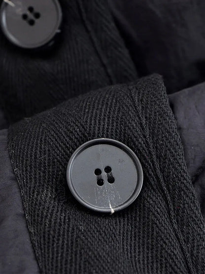 Solid Single-Breasted O-Neck Jacket for Women