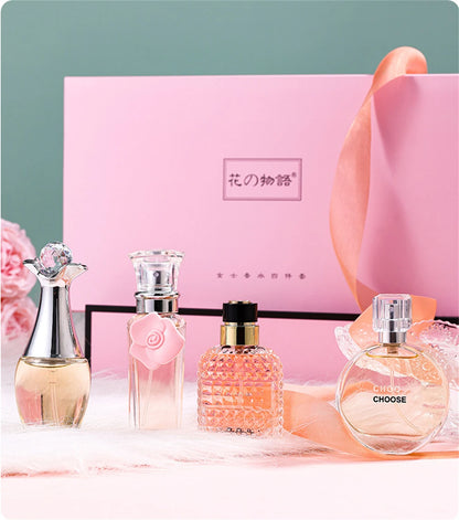 4Pcs Floral Scent Perfume Set for Women 100ml