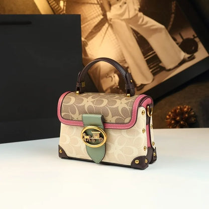 Stylish PU Box Bag for Women with Sequined Design