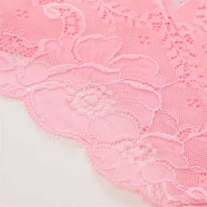 3PC Set Women's Floral Lace Low Rise Briefs