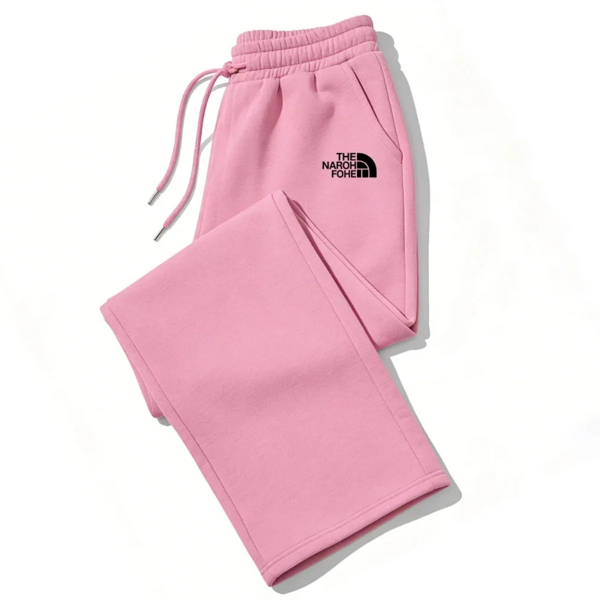 Womens Fleece Straight Leg Joggers Casual Pants