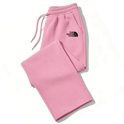 Womens Fleece Straight Leg Joggers Casual Pants
