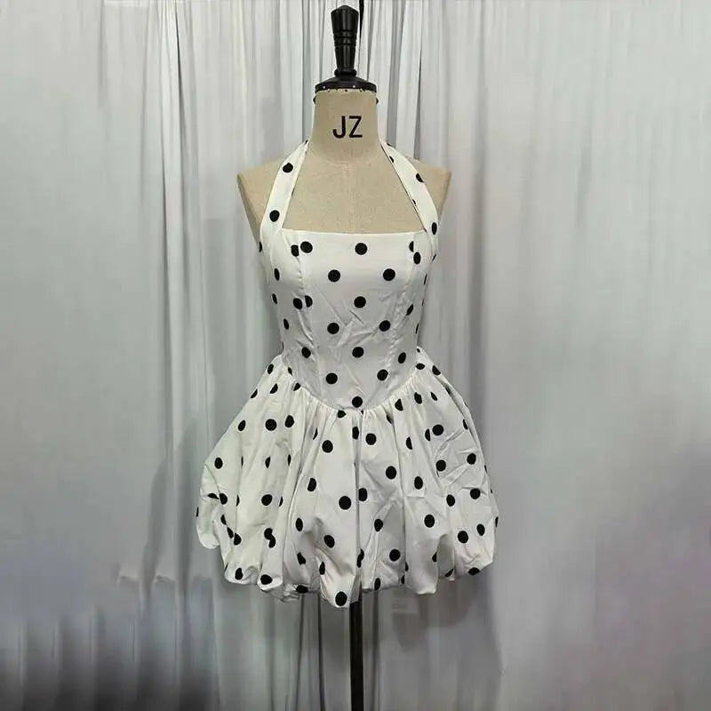 Townlike Halter A-line Mini Ball Gown Dress for Women