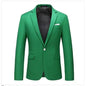 Men's Solid Color Formal Suit Jacket Slim Fit Blazer
