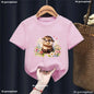 Kawaii Otter Love Printed T-Shirt for Kids