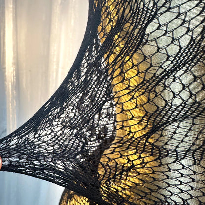 Hollow Out Fishnet Cover Up Dress for Summer Beach