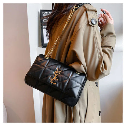 Genuine Leather Mini Square Bag for Women