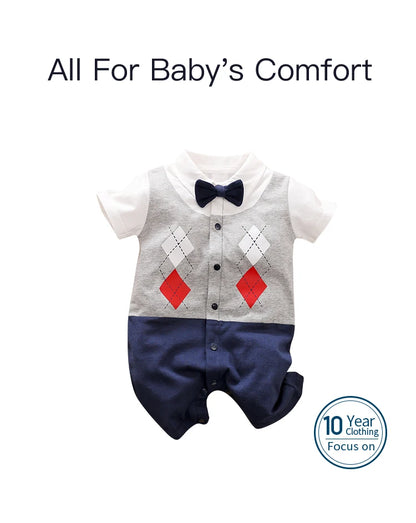 Cotton Baby Bodysuit Summer Short Sleeved Unisex