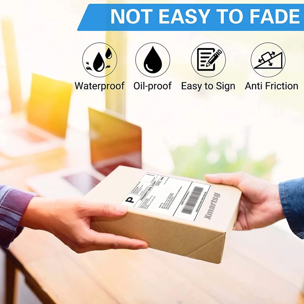 4x6 Inch Thermal Printer Paper White Labels for Shipping