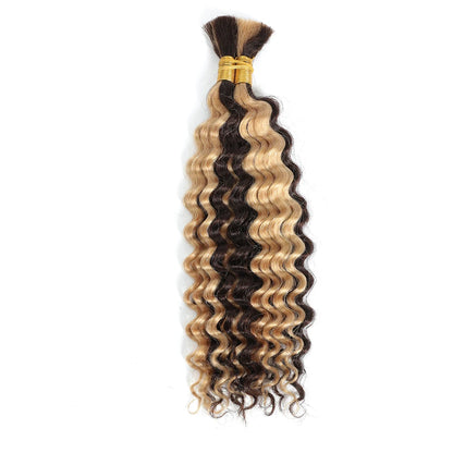 Deep Wave Bulk Human Hair 100g for Braiding