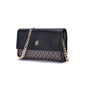 Brown PU Messenger Bag with Magnetic Flip Closure