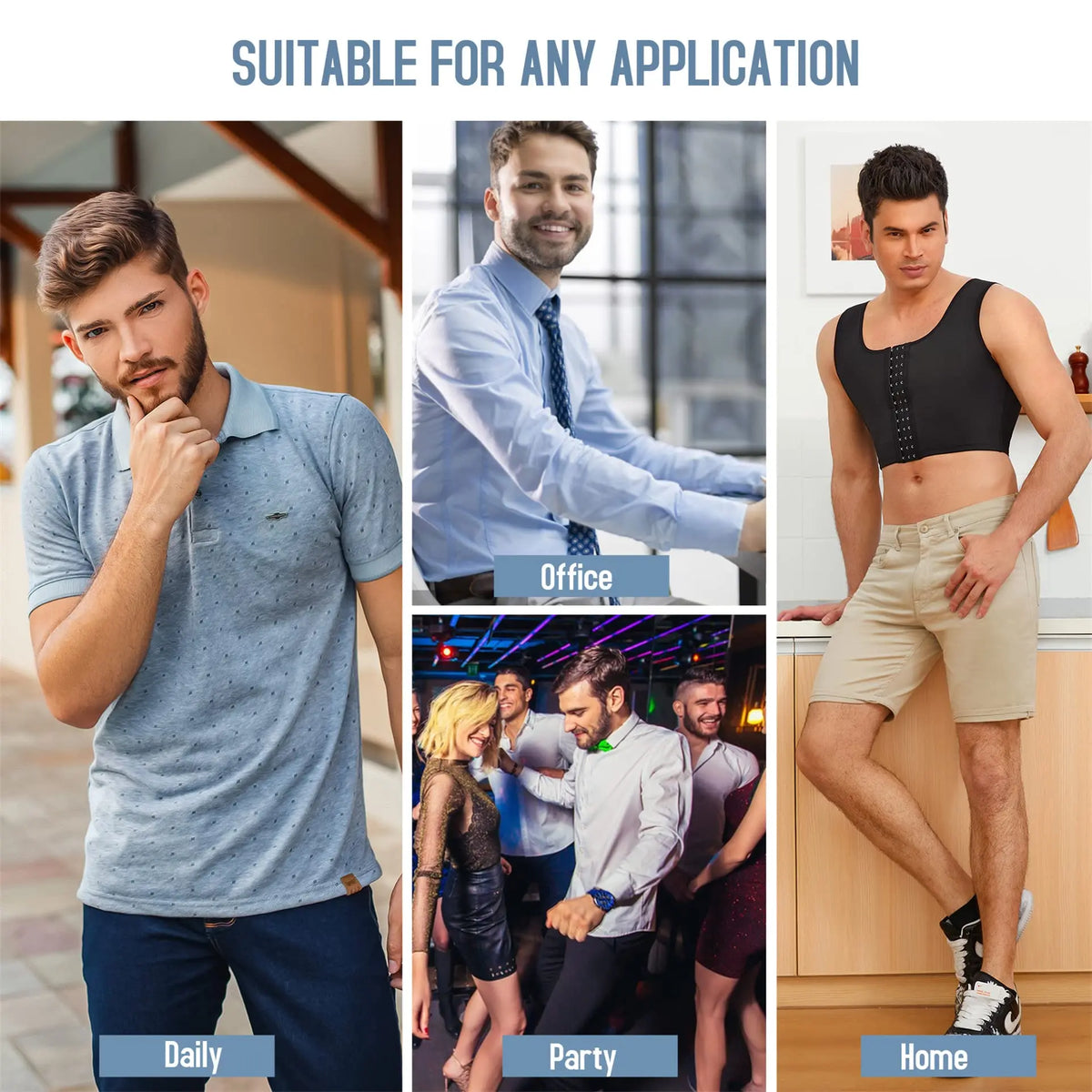 Men's Compression Corset Vest for Gynecomastia